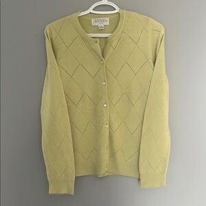 Women's Green Casual Corner Sweater Size Small